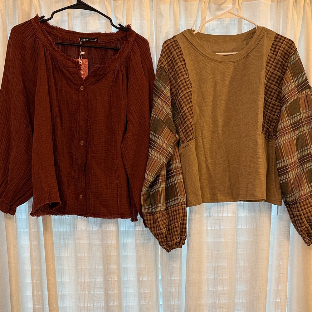 SHEIN Bundle: two boho blouses